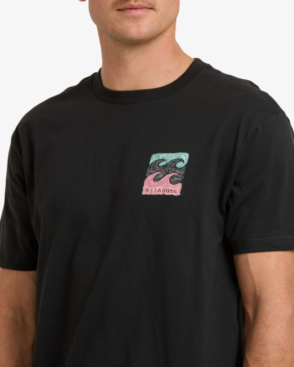 2 Crayon Wave Premium - T-shirt de manga curta para Homem Preto 24A354500 Billabong