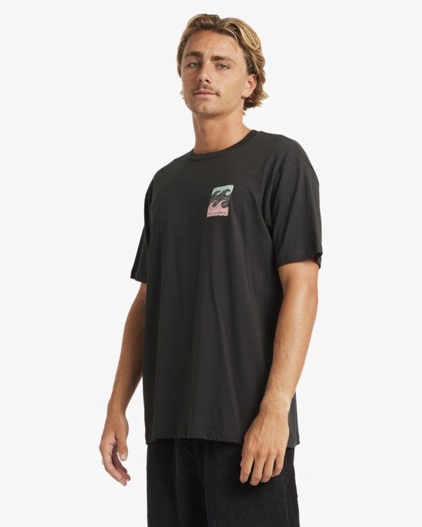 4 Crayon Wave Premium - T-shirt de manga curta para Homem Preto 24A354500 Billabong