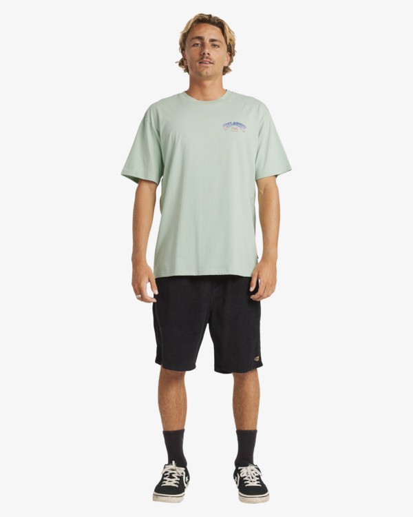 3 Wax Arch Regular - T-shirt de manga curta para Homem Azul 24A354507 Billabong