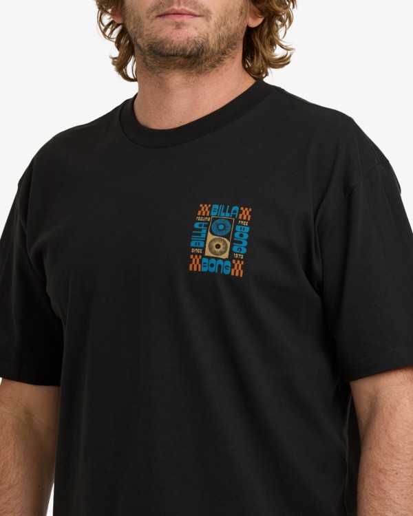 2 Solar Regular - Camiseta de manga corta para hombre Negro 24A354510 Billabong