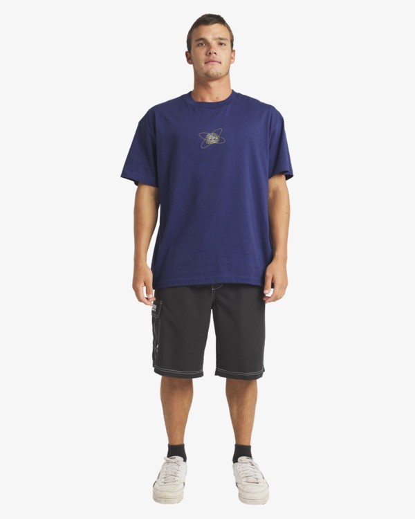 3 Spec 73 Og - T-shirt de manga curta para Homem Roxo 24A354525 Billabong