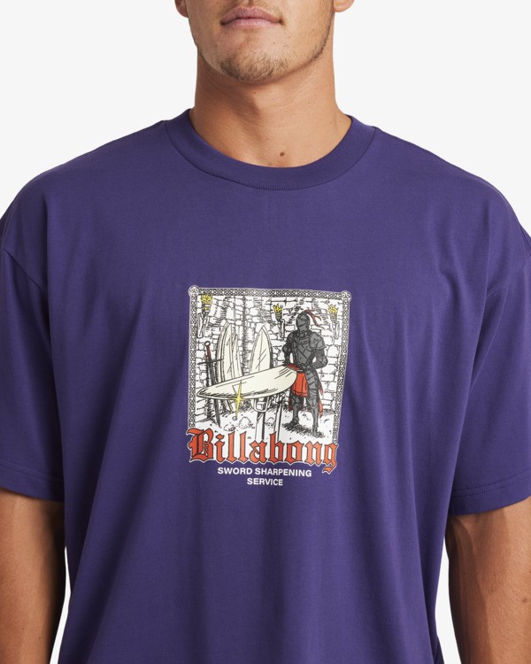 4 Sword Sharpening Og - Maglietta a maniche corte da Uomo Purple 24A354570 Billabong