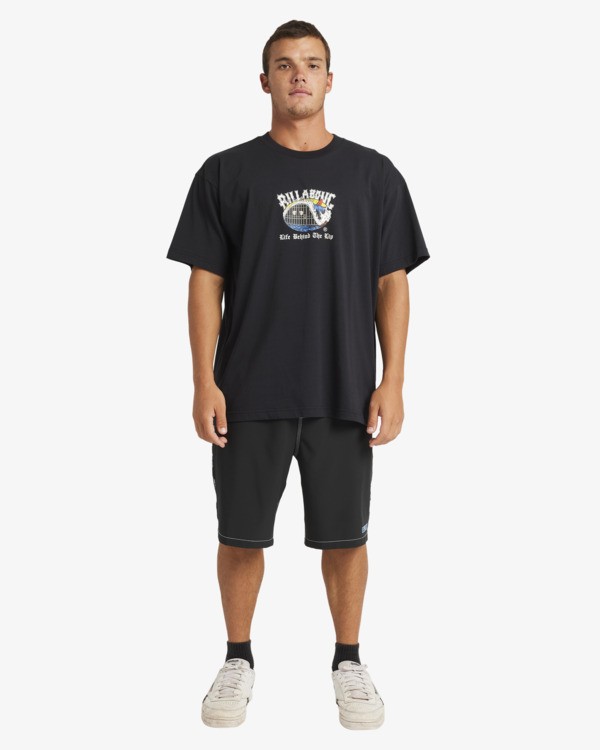 2 Behind The Lip Og - Maglietta a maniche corte da Uomo Black 24A354571 Billabong