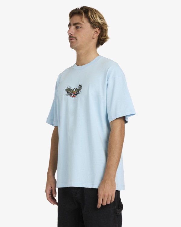 3 Croc Diamond Og - Maglietta a maniche corte da Uomo Blue 24A354572 Billabong