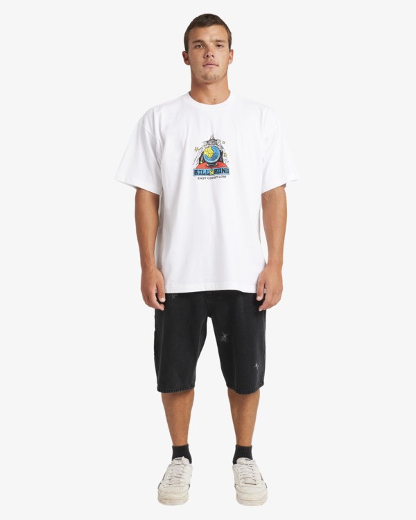 2 East Coast Low Og - Maglietta a maniche corte da Uomo White 24A354573 Billabong