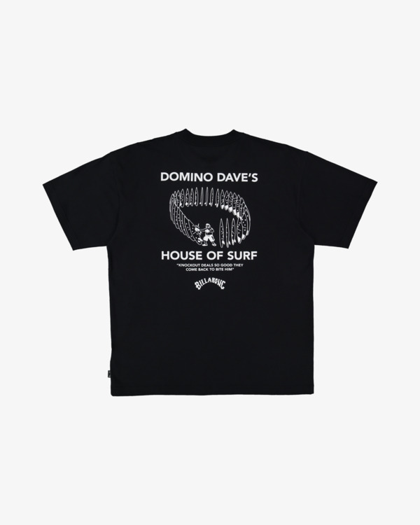 6 Domino Dave Og - Maglietta a maniche corte da Uomo Black 24A354576 Billabong