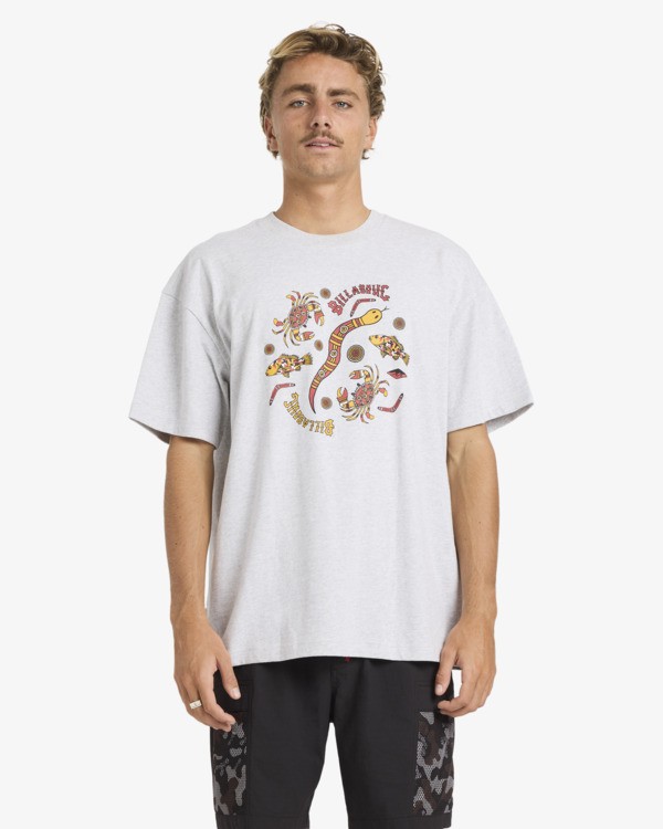 1 Otis Estuary - T-Shirt &agrave; manches courtes pour Homme Gris 24A356182 Billabong