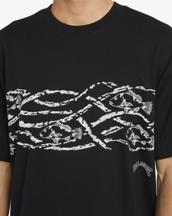 5 Otis Mangrove - T-Shirt &agrave; manches courtes pour Homme Noir 24A356183 Billabong