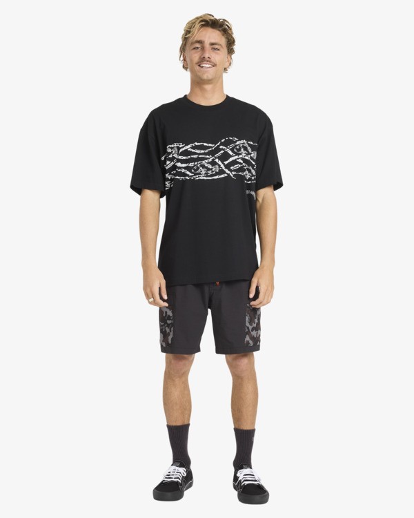 3 Otis Mangrove - T-Shirt &agrave; manches courtes pour Homme Noir 24A356183 Billabong