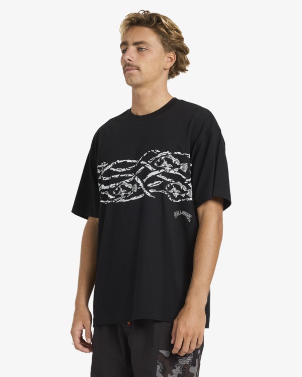 4 Otis Mangrove - T-Shirt &agrave; manches courtes pour Homme Noir 24A356183 Billabong