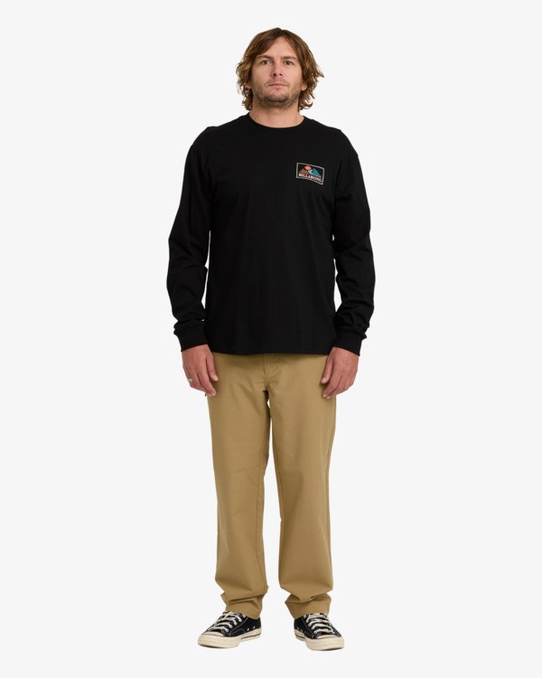 3 Range A/DIV - T-shirt de manga comprida para Homem Preto 24A364505 Billabong