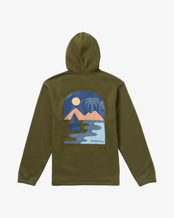 5 Compass - Top in felpa da Uomo Green 24A411506 Billabong