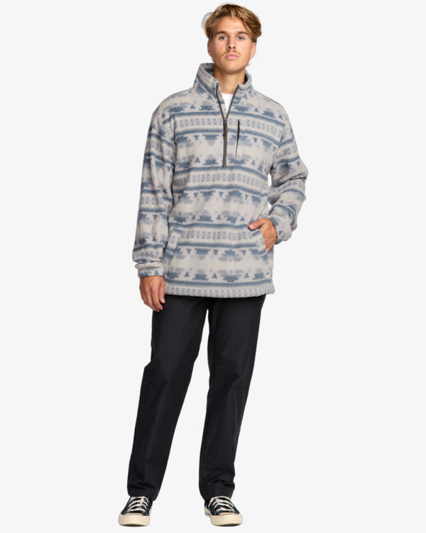 1 Boundary - Fleece mit Reißverschluss-Kragen für Männer Grau 24A411507 Billabong