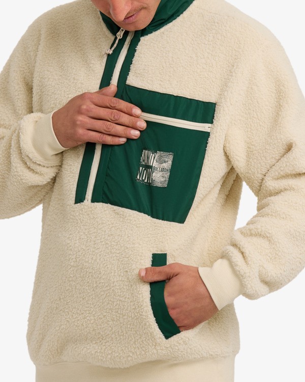 1 Salinity Now Boundary - Fleece Top for Men Beige 24A414502 Billabong