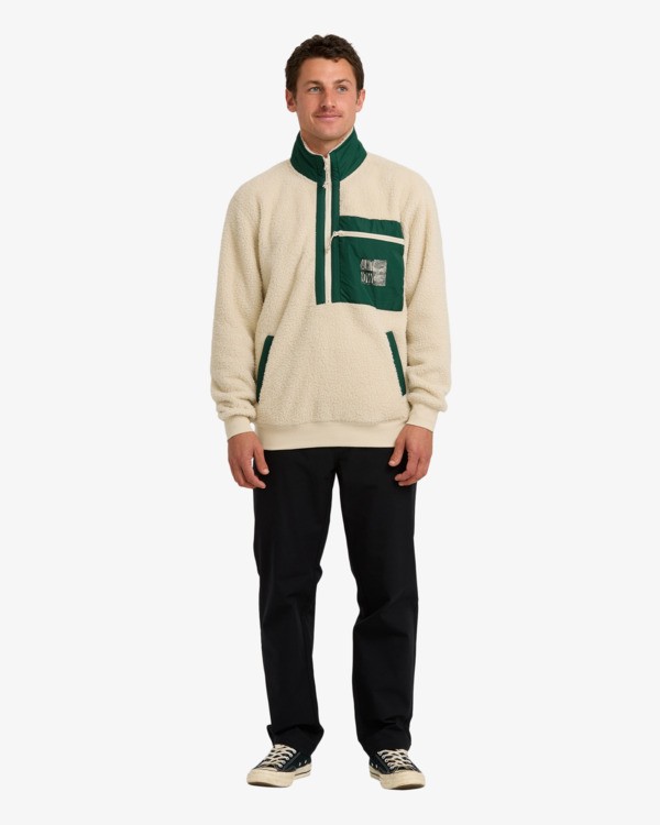 2 Salinity Now Boundary - Fleece Top for Men Beige 24A414502 Billabong
