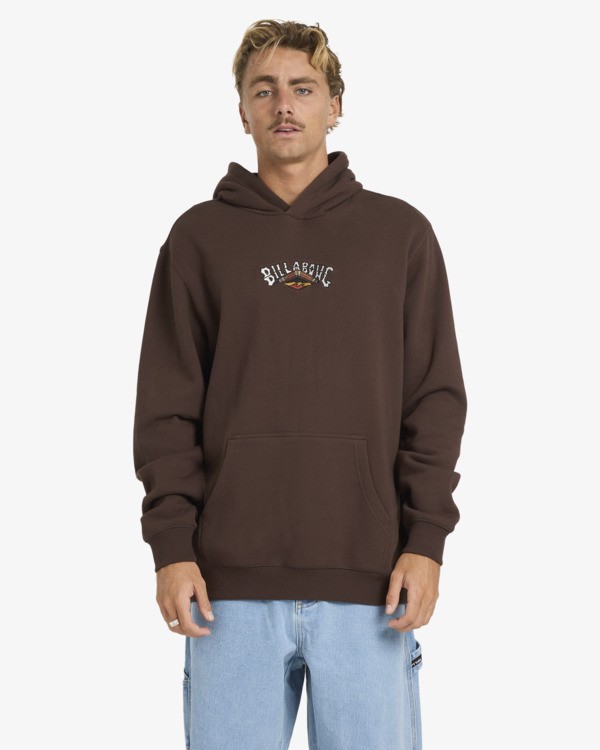 1 Otis Arch - Felpa con cappuccio da Uomo Brown 24A416180 Billabong