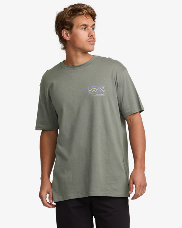 5 Range - Short Sleeves T-Shirt for Men Gray 24A501541 Billabong