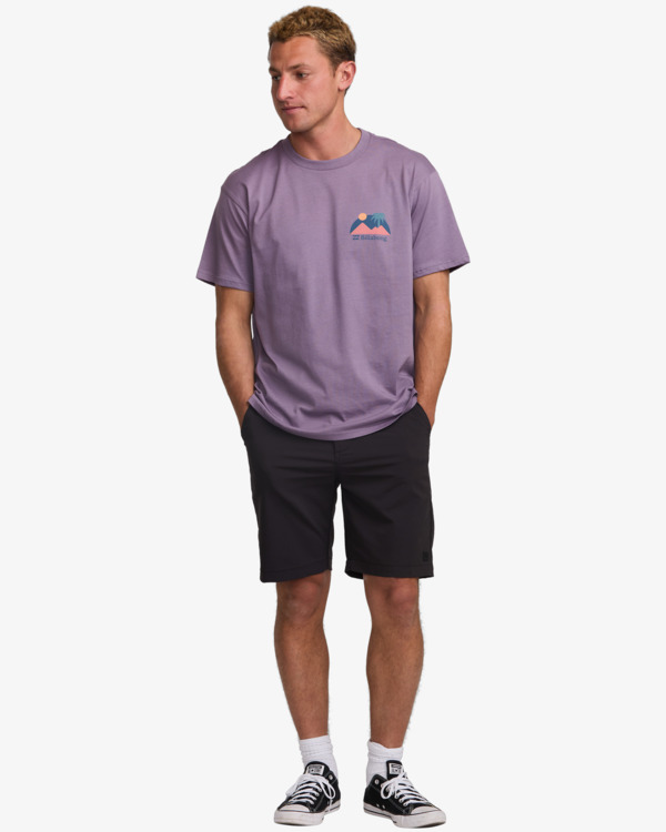 1 Sun Down Adventure Division - Short Sleeves T-Shirt for Men Purple 24A501543 Billabong