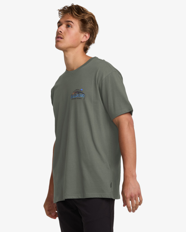 3 Lizard Mountain - Short Sleeves T-Shirt for Men Gray 24A501545 Billabong