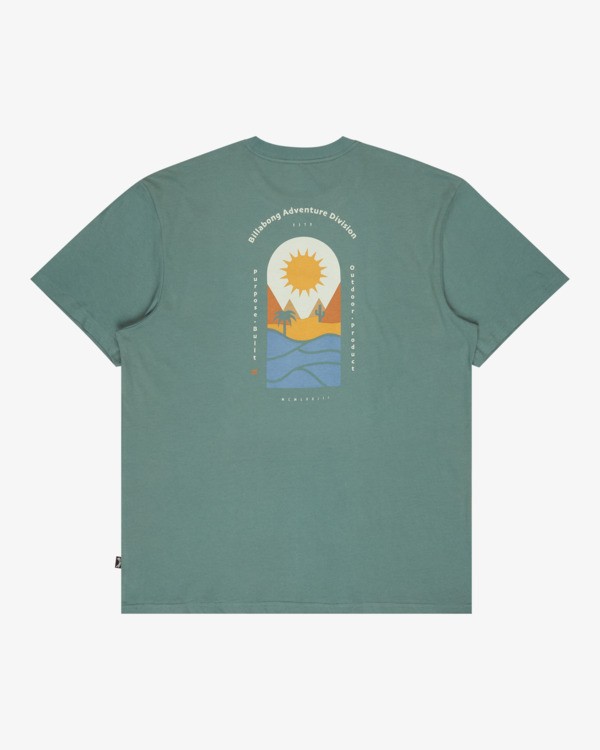 6 Sun Down A/DIV Premium - T-shirt met korte mouwen voor Heren Green 24A501604 Billabong