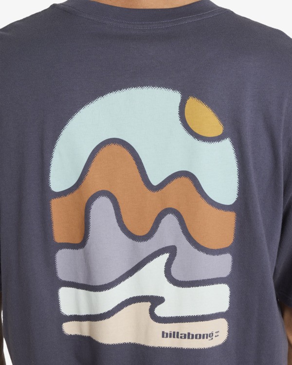 4 Sun Down A/DIV Premium - T-Shirt f&uuml;r M&auml;nner Schwarz 24A501604 Billabong