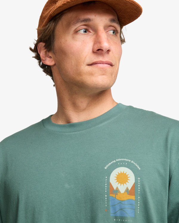 4 Sun Down A/DIV Premium - T-shirt met korte mouwen voor Heren Green 24A501604 Billabong