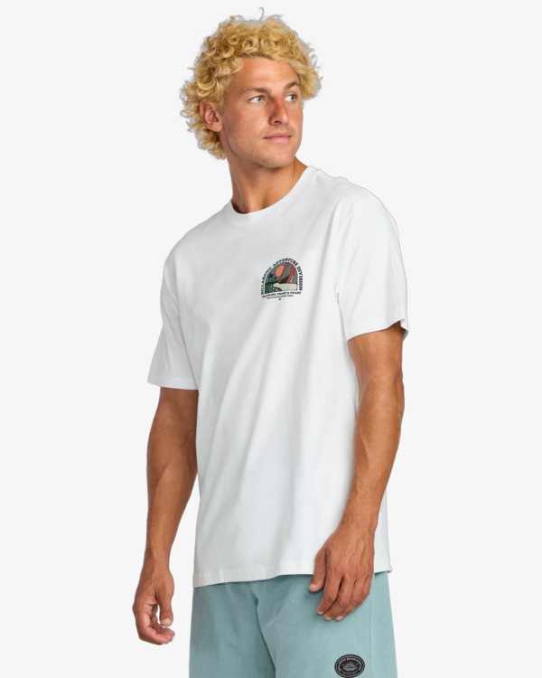 3 Sundown A/Div - T-Shirt à manches courtes pour Homme Blanc 24A503503 Billabong