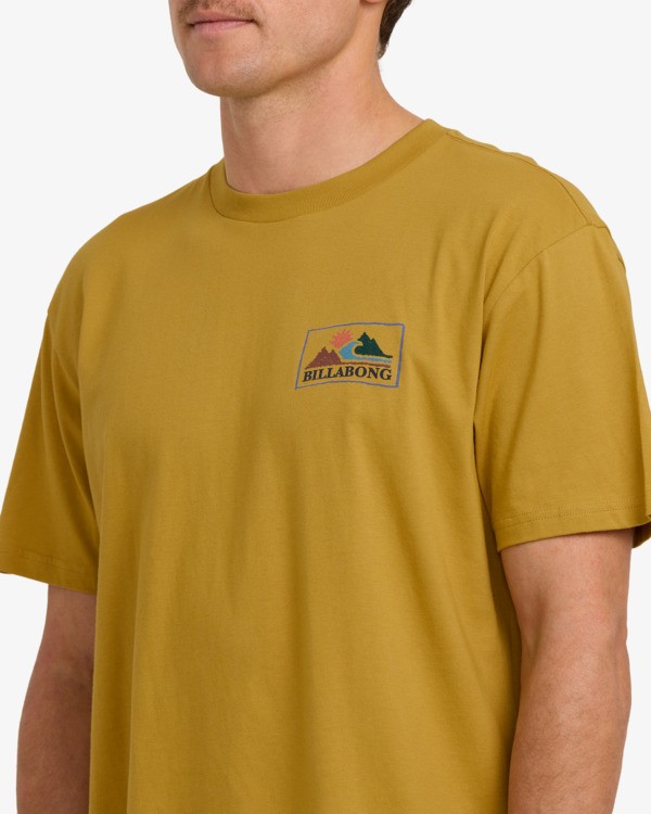 2 Range A/DIV - Short Sleeve T-Shirt for Men Yellow 24A504501 Billabong