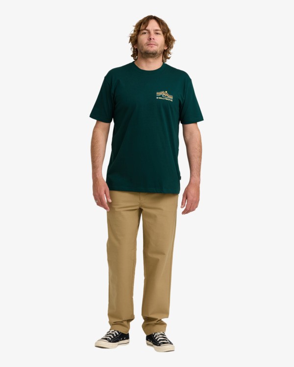 3 Range A/DIV - T-shirt de manga curta para Homem Pink 24A504501 Billabong