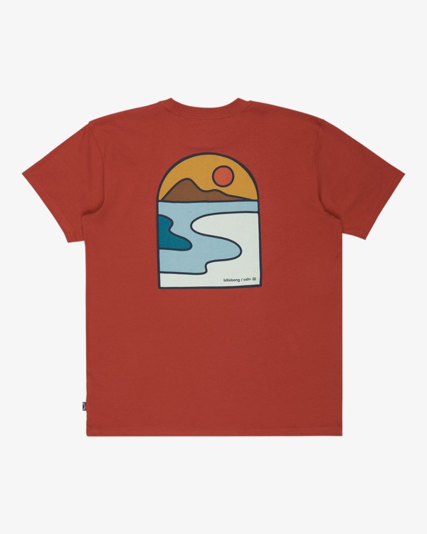 6 Sundown A/DIV - T-shirt de manga curta para Homem Vermelho 24A504505 Billabong