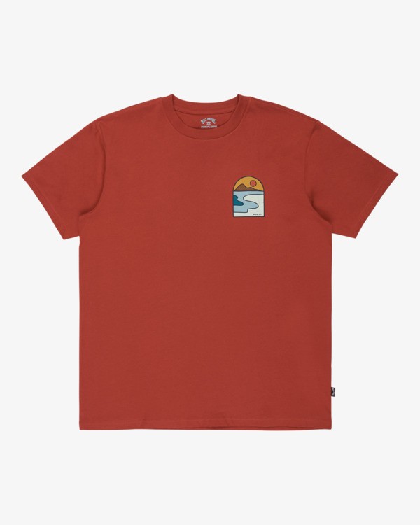 5 Sundown A/DIV - T-shirt de manga curta para Homem Vermelho 24A504505 Billabong
