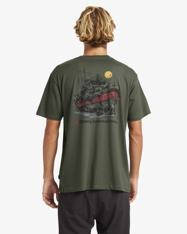 1 Abandoned A/DIV - T-shirt de manga curta para Homem Verde 24A504510 Billabong