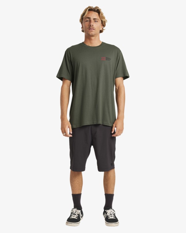 3 Abandoned A/DIV - T-shirt de manga curta para Homem Verde 24A504510 Billabong