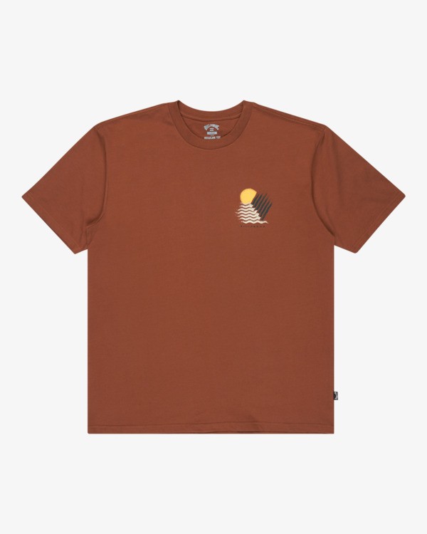 5 Canyons Regular - T-shirt de manga curta para Homem Marrom 24A504512 Billabong