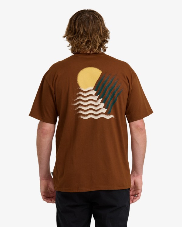 1 Canyons Regular - T-shirt de manga curta para Homem Marrom 24A504512 Billabong