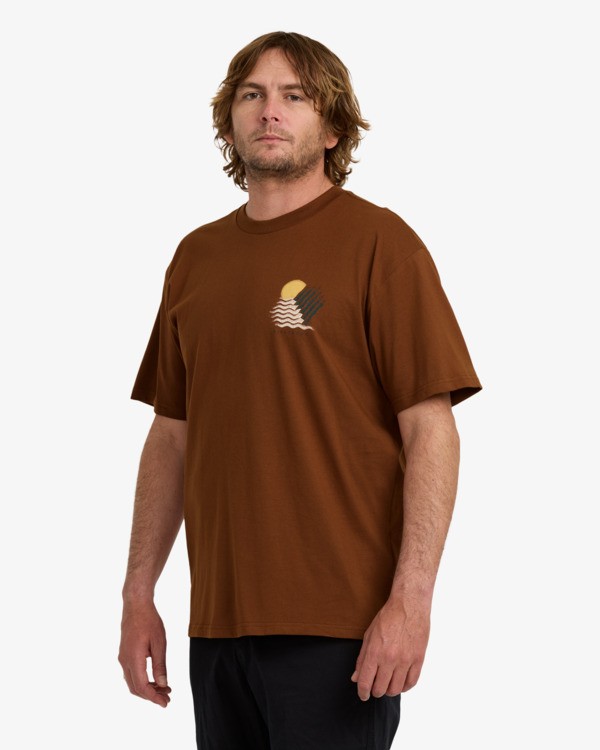 4 Canyons Regular - T-shirt de manga curta para Homem Marrom 24A504512 Billabong