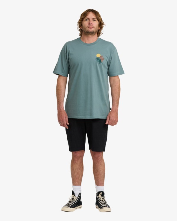 3 Canyons Regular - T-shirt de manga curta para Homem Azul 24A504512 Billabong