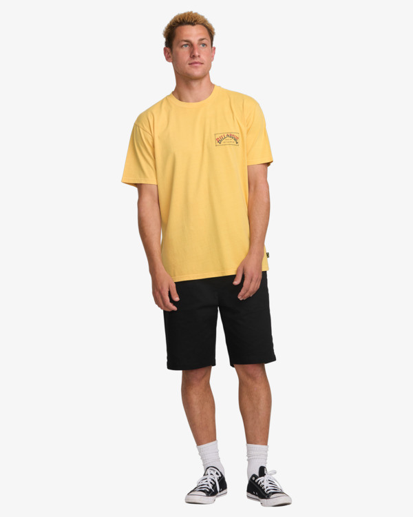 1 Original Arch Premium - Camiseta de manga corta para Hombre Amarillo 24A521515 Billabong