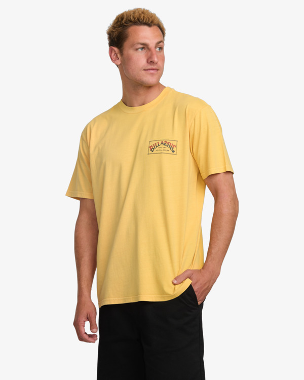 3 Original Arch Premium - Camiseta de manga corta para Hombre Amarillo 24A521515 Billabong