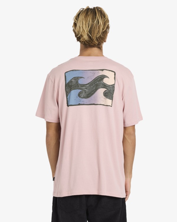 1 Crayon Wave Premium - T-Shirt f&uuml;r M&auml;nner Rosa 24A521600 Billabong