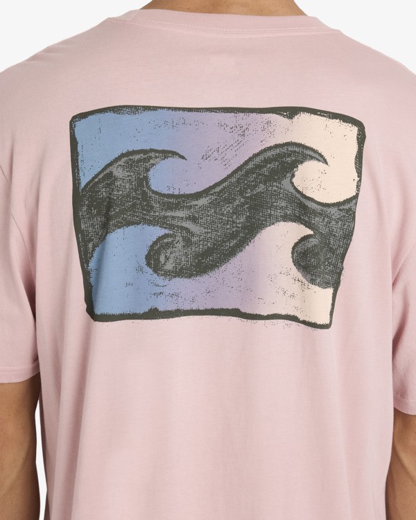 4 Crayon Wave Premium - T-Shirt f&uuml;r M&auml;nner Rosa 24A521600 Billabong