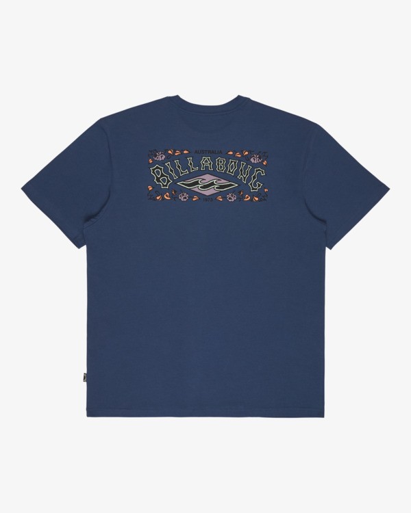 7 Heritage Arch Premium - Short Sleeve T-Shirt for Men Pink 24A521602 Billabong