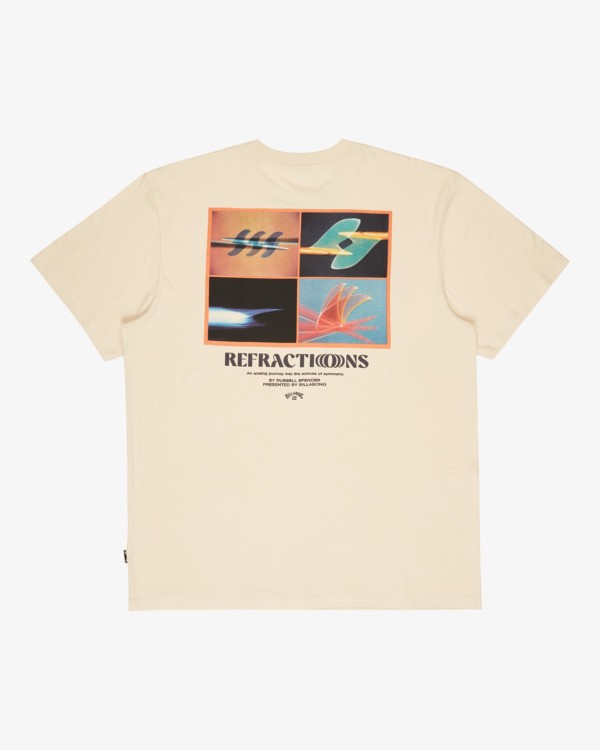 7 Russel Spencer Refractions Premium - T-Shirt f&uuml;r M&auml;nner Beige 24A521619 Billabong