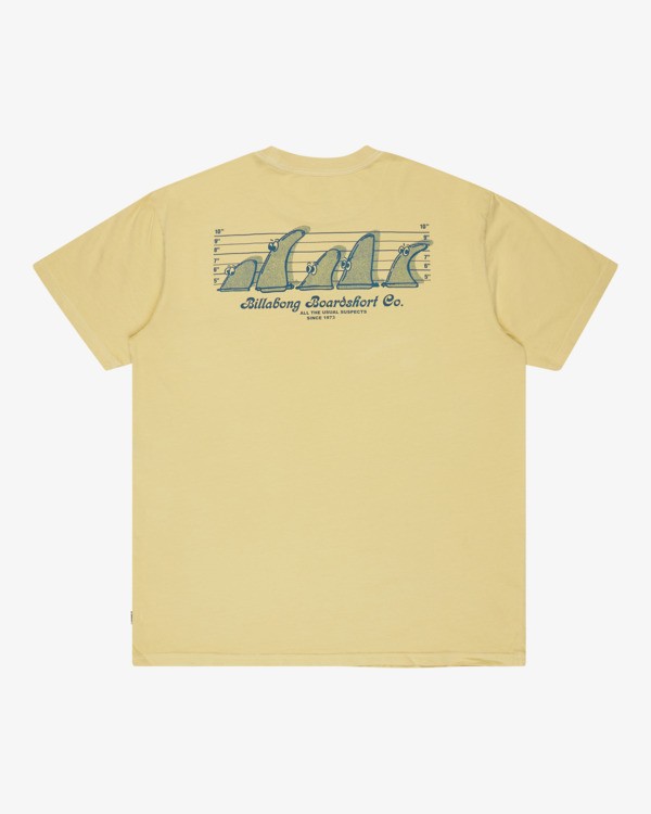 6 Suspects Premium - T-shirt de manga curta para Homem Amarelo 24A524501 Billabong