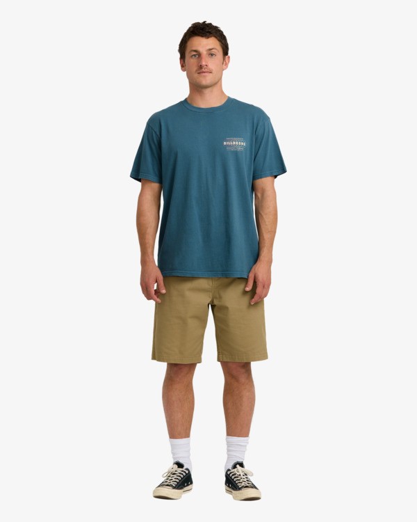 3 South Runner Premium - T-shirt de manga curta para Homem Verde 24A524502 Billabong