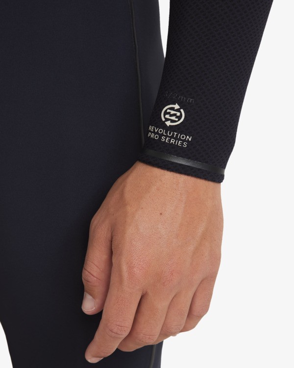 12 3/2mm Revolution Pro - Combinaison de surf zip poitrine pour homme Noir 24AW191500 Billabong