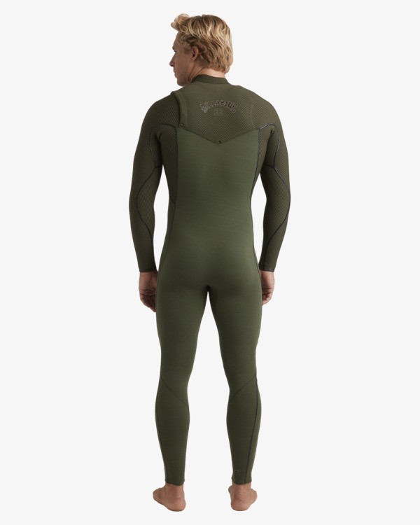 2 4/3mm Furnace Natural - Muta con zip sul petto da Uomo Green 24AW193501 Billabong
