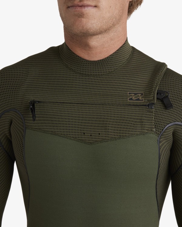 3 4/3mm Furnace Natural - Muta con zip sul petto da Uomo Green 24AW193501 Billabong