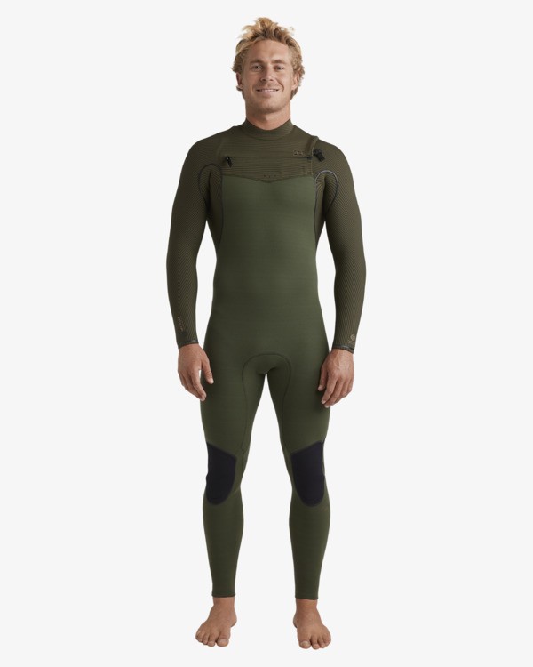 0 4/3mm Furnace Natural - Muta con zip sul petto da Uomo Green 24AW193501 Billabong