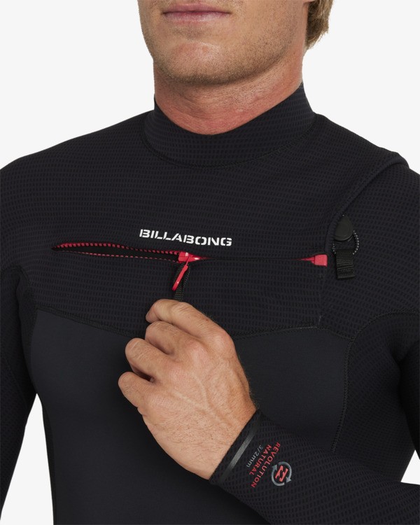 6 3/2mm Revolution Natural - Fato de surf com fecho no peito para Homem Marrom 24AW193511 Billabong